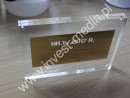 Plexiglass diploma with magnets