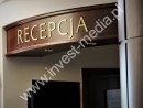 signage for reception