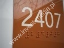 Brail door numbers