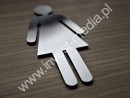 Steel symbols for restrooms