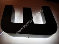 literka świecąca z tyłu literka świecąca z tyłu